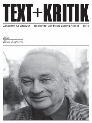 cover image of TEXT+KRITIK 206--Ernst Augustin